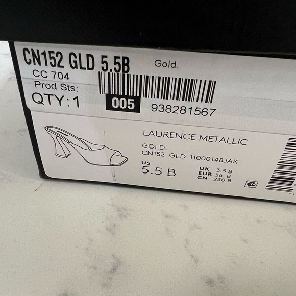 Coach Women's Metallic Gold Mules - Picture 7 of 9